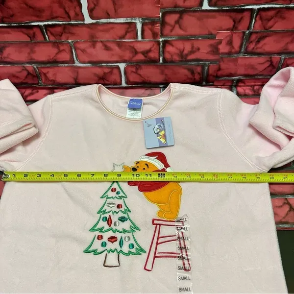 Disney Holidays Winnie The Pooh Fleece Sweater S - Image 6