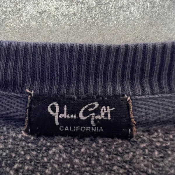 John Galt Brandy Melville‎ New York Crewneck Sweatshirt Faded Navy Blue Pullover M - Image 3
