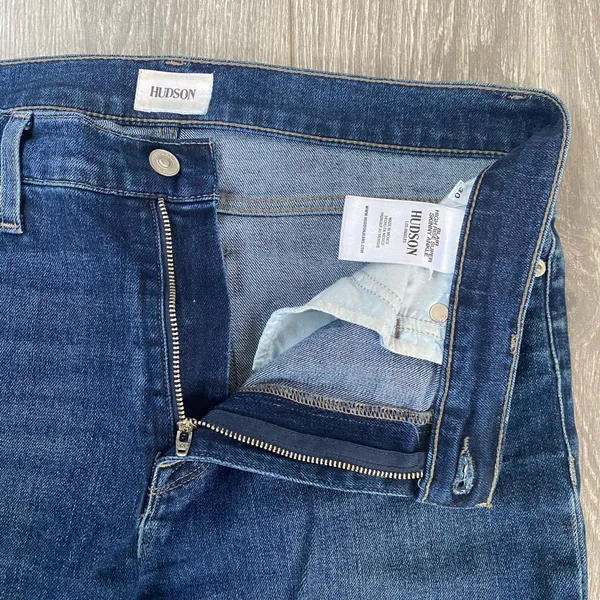 Hudson - Blair High Rise Super Skinny Ankle Medium/Dark Wash Jeans - Size 30 - Image 4