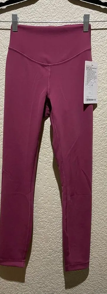 NEW Lululemon Wunder Under Smoothcover High Rise Tights Legging Mauve Size 2 - Image 3