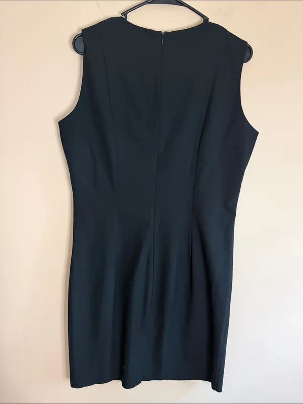 Zara Black Sleeveless Midi Sheath Dress - Image 4