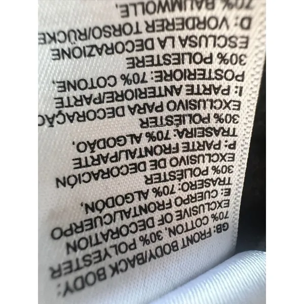 The North Face Gorpcore Pullover spellout Hoodie Sz:M Black Half Dome Logo - Image 8