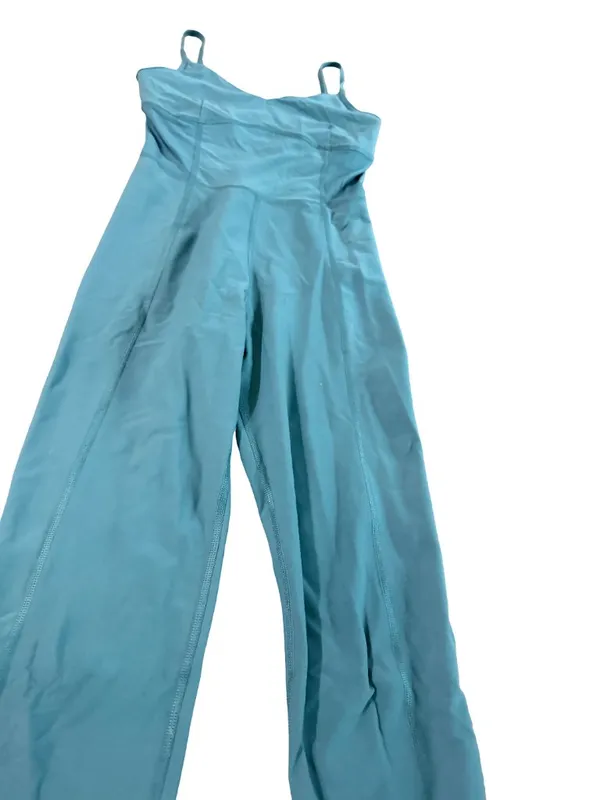 Old Navy Active Teal Fitted Athletic Jumpsuit Catsuit Built In Gym Small Women's - Image 4