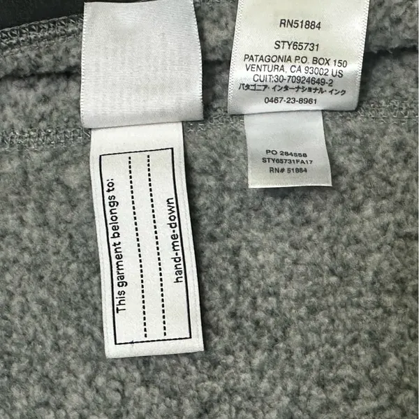 Patagonia Women’s Heather Gray Fleece Vest Size L - Image 12