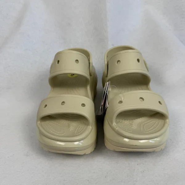 New Crocs Mega Crush Sandal Bone Platform Lug Sole Mens 7 Womens 9‎ Summer Cream - Image 3