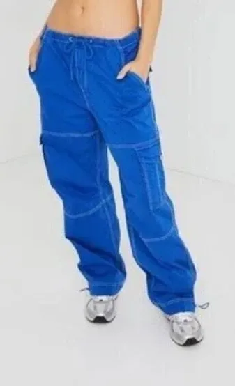 Garage Blue Cargo Pants - Image 3
