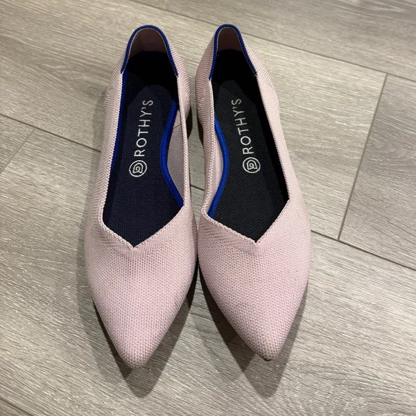Rothy's The Point shoe in light pink - Image 11
