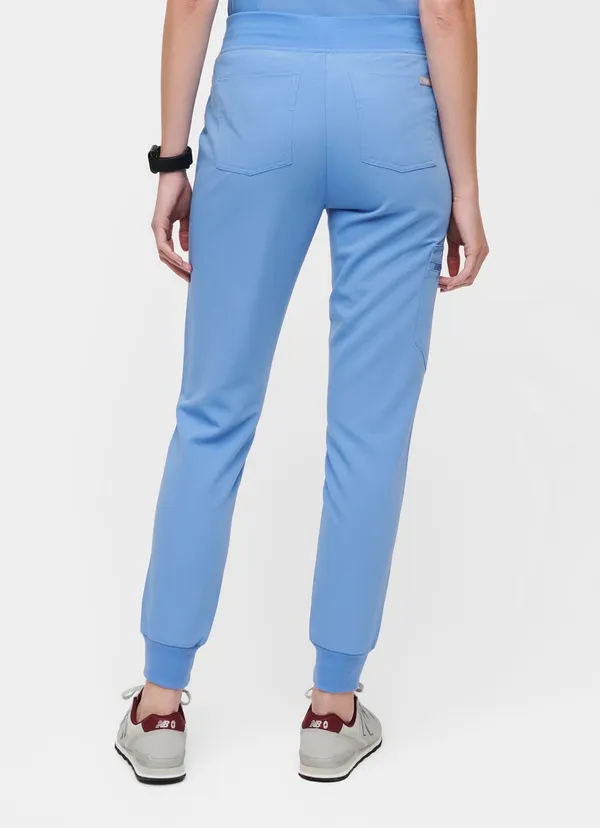 FIGS Zamora Jogger Scrub Pants Ceil Blue - Image 4
