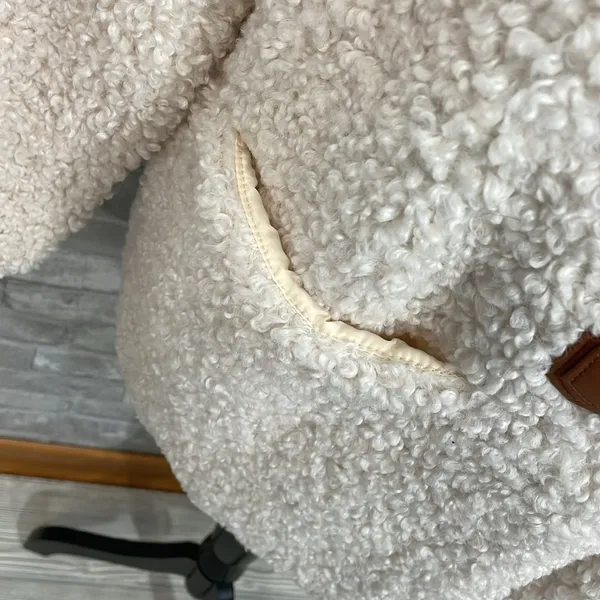 7 For All Mankind Ivory Sherpa
Boucle Jacket - Image 4