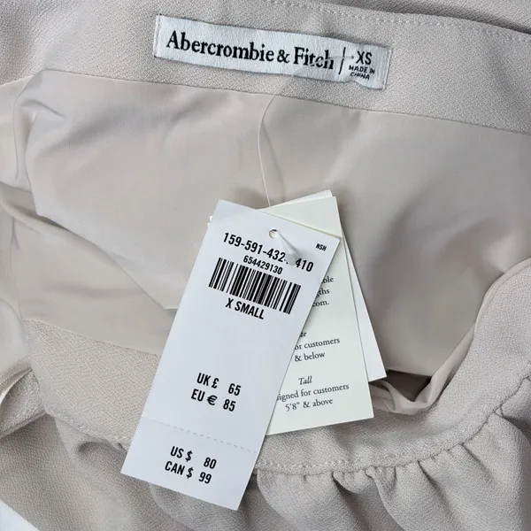 Abercrombie & Fitch Long Sleeve Draped Off The Shoulder Mini Dress - Image 5