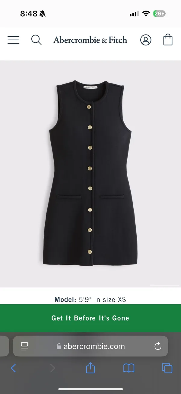 Abercrombie Mini Sweater Dress - Image 4