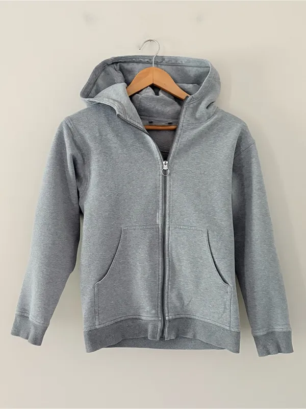 Lululemon All Yours Zip Hoodie Heathered Core Medium Grey Size XS - Image 16