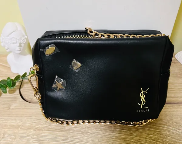 Yves Saint Laurent cosmetic Bag Pouch clutch Crossbody Bag - Image 4