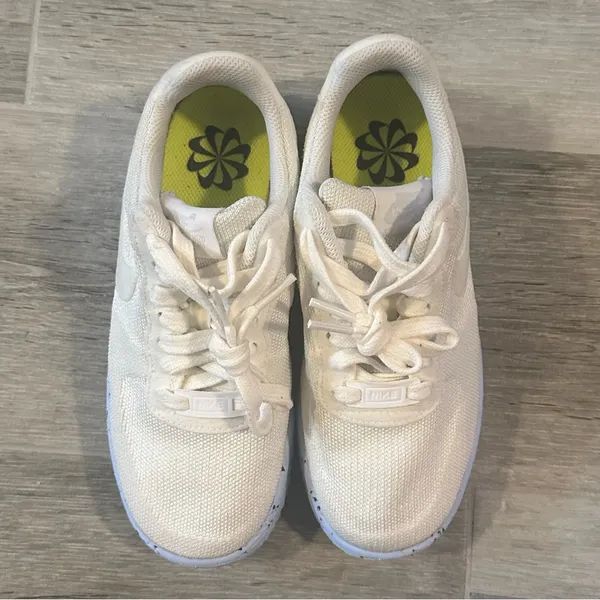 Nike Air Force 1 AF1 Crater FlyKnit Pure Platinum Size 5.5 Sneakerheads - Image 2
