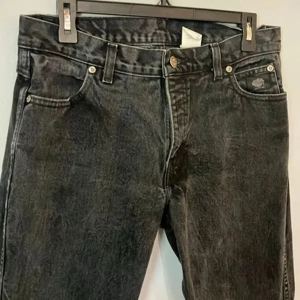 Vintage 2002 Harley Davidson 100% Cotton Black Non Ripped Size 12R #700 - Image 2