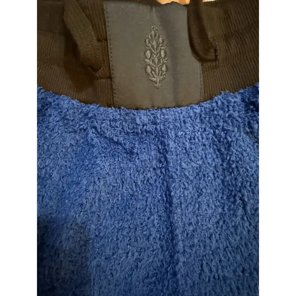 Free People Movement Blue Cuddle UpFleece Tie‎ Waist Cozy Pants Joggers Sz S - Image 11