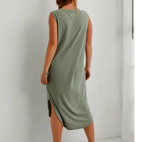 NWOT Aerie Easy Knit Cover Up Dress Green - Image 3