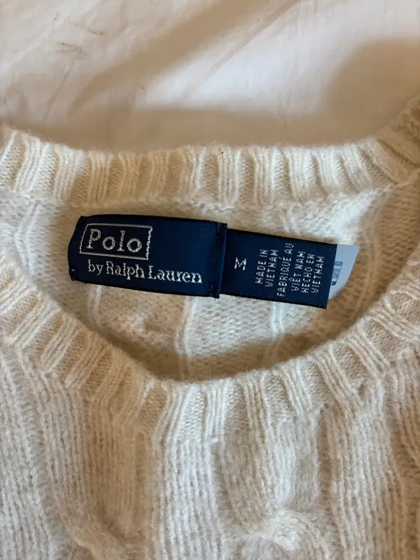 Ralph Lauren Cable Knit Wool Sweater Polo Cashmere - Image 4