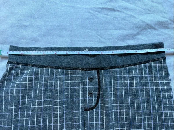 Intimately Free People Pajama Set Gray Plaid Lounge Jogger Medium - Image 11
