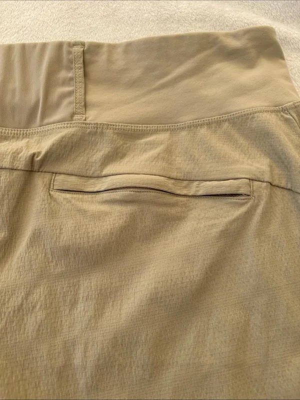 Athleta size 14 Trekkie North Khaki Athletic Shorts Wide Waistband athletic casu - Image 7