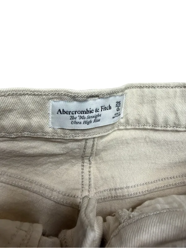 🤍 Abercrombie & Fitch ’90s Straight Ultra High Rise Jeans Size 25 🤍‎ - Image 4