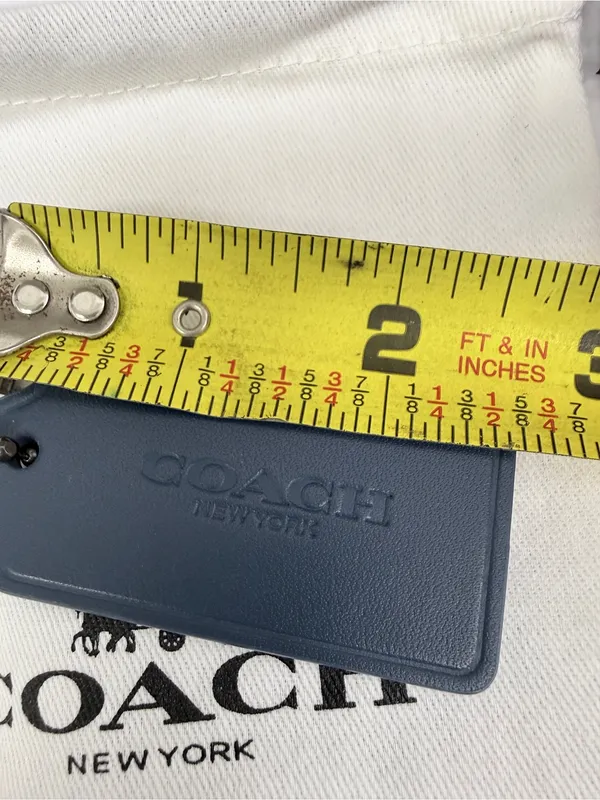 Coach Blue Hangtag With Pink  Stamped - Image 4
