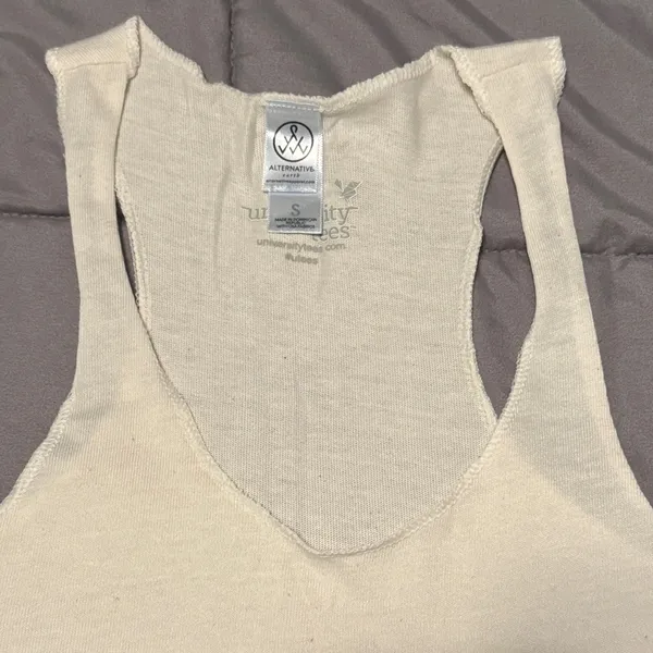 Alternative Cream Tri Delta 2020 Bod Day Sorority Tank Top (S) - Image 3