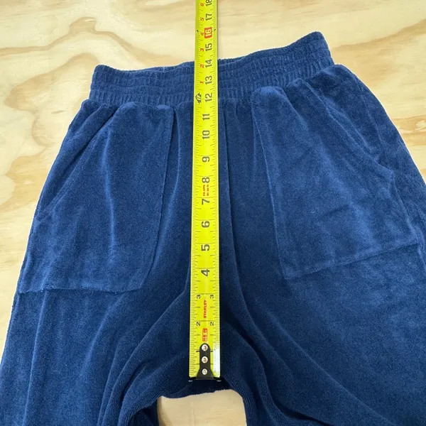 Anthropologie Electric& Rose Miramar Terry Pant in Blue Ombre Small Relaxed Navy - Image 9