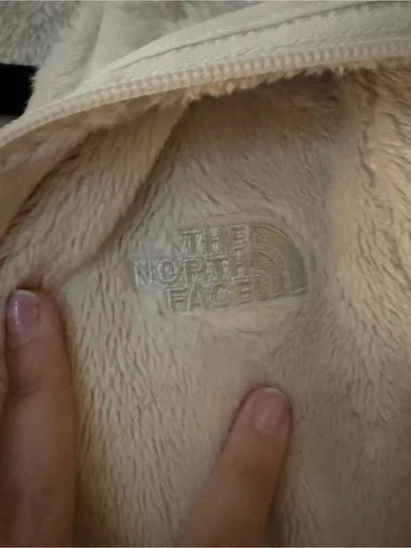 The North Face Women's Cream Plush Fleece Vest - Zip Front - Image 2