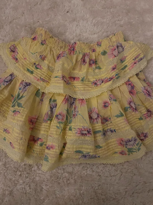 Love Shack Fancy Skirt Mini Floral - Image 3