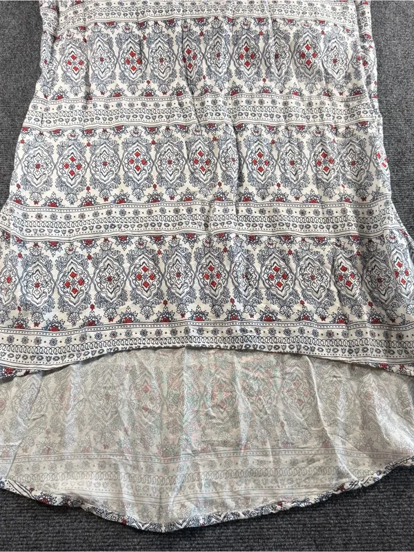 Roxy Border Paisley Strappy Maxi Pocket Sun Dress Women’s Size Medium Beach - Image 3
