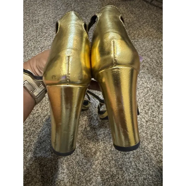 Madden Girl Women's Beella Heeled‎ Sandal Gold 6 NEW - Image 5