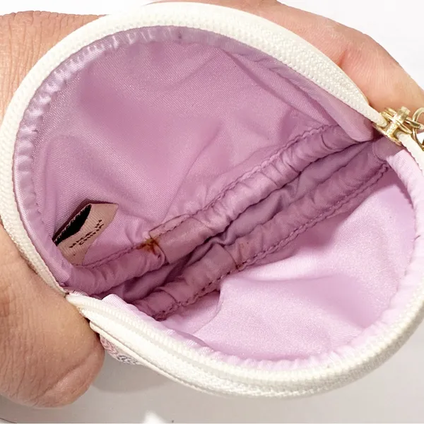 Coach Waverly Coin Purse Optic Art Zip Around Satin Lined Case - Image 3