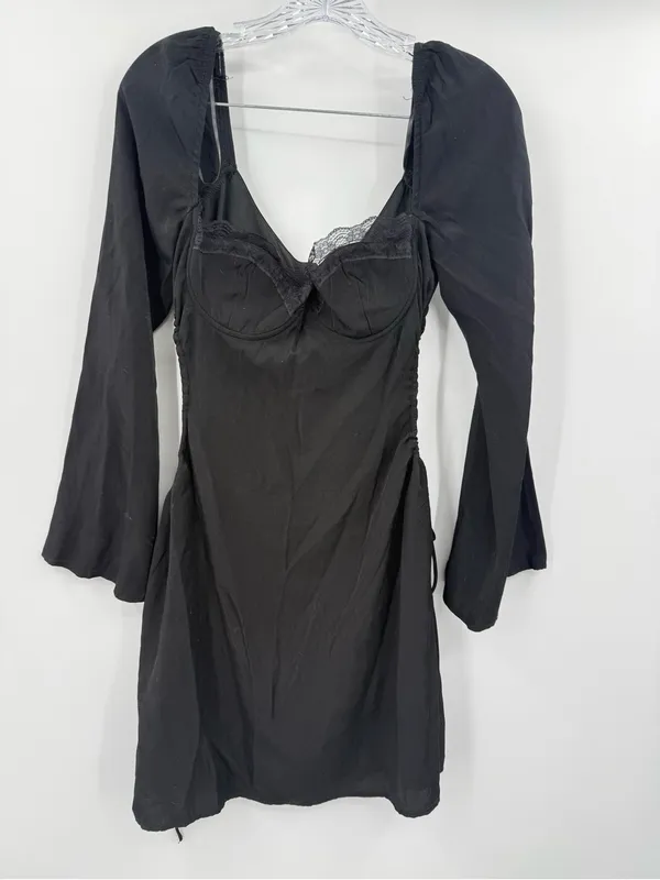 Princess Polly Women's Black Hazel Cut Out Mini Dress Size 8‎ - Image 2