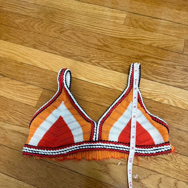 Vintage-Inspired Crochet Knit Bra Top - Image 4
