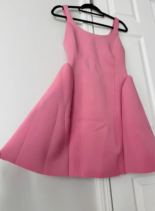 Anthropologie Maeve Scuba Fabric Seamed Fit & Flare Mini Dress, Size XS - Image 9