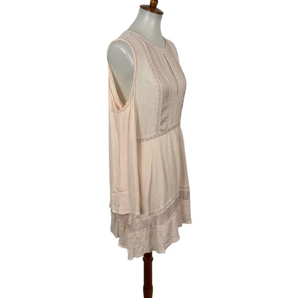 Lovefire Pink Cold‎ Shoulder Long Sleeve Dress XL Boho Feminine Flowy - Image 4
