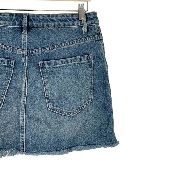 Free People We The Free High Waist Jean Skirt Size 27 - Image 9