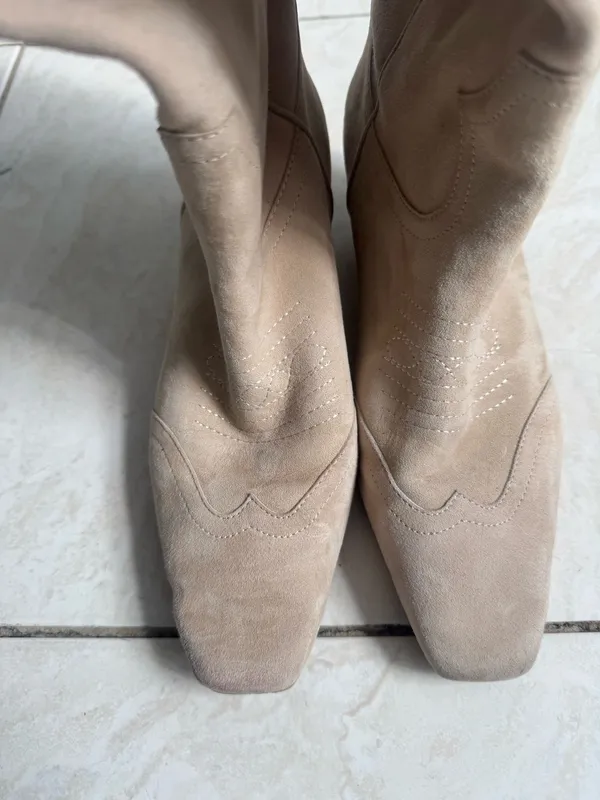 Steve Madden DOLLIE tan suede knee high boot - Image 3
