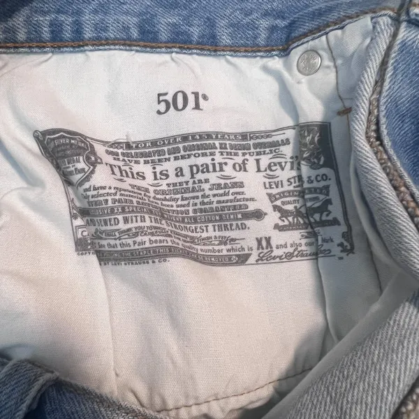 Levi's 501 Denim Cutoff Jean Shorts - Image 12