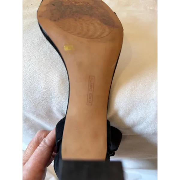 Vince Camuto Bevwyn Slingback Heel Women's SZ 8M Black Ankle Strap Open Toe - Image 4
