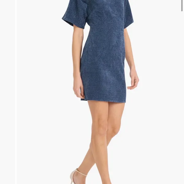 Donna Morgan Blue Mini Dress - Image 3