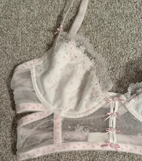 For Love & Lemons Pink Bra Top - Image 2