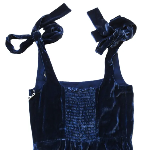 NWT Reformation Westerly in Danube Blue Velvet Maxi Tank Dress 0 $398 - Image 8