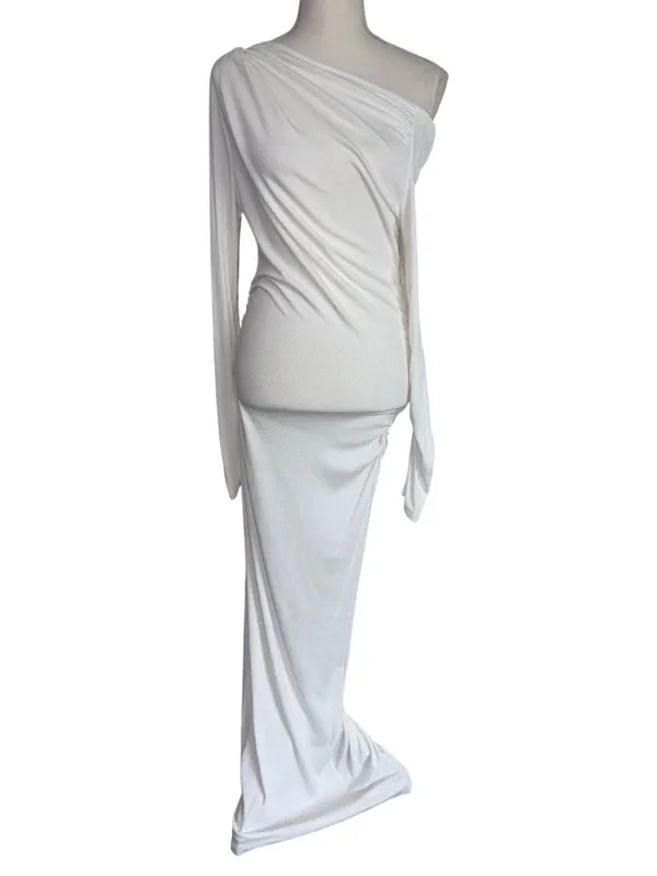 SNDYS Reyna Maxi Dress in White Medium New Womens Long Gown - Image 4