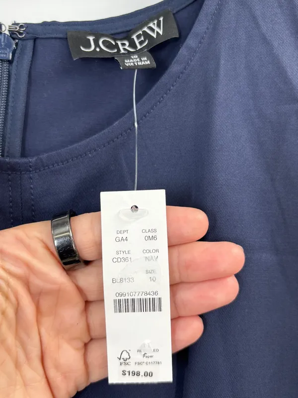 J.Crew Pintuck midi dress in stretch twill - Image 4