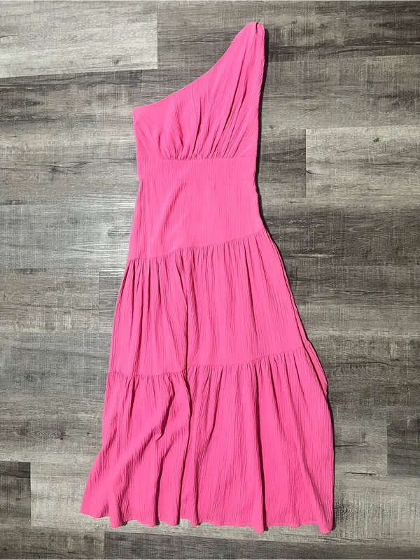 SHOWPO Celestia Dress in Bright Pink - Image 3