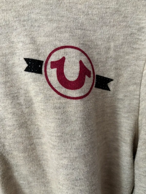 True Religion Half Zip Creme Hoodie - Image 4