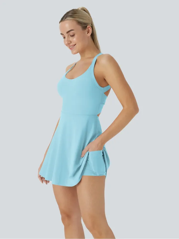 Halara SoftlyZero™ Airy Backless Twisted Cool Touch Dance Active Dress-Easy - Image 3