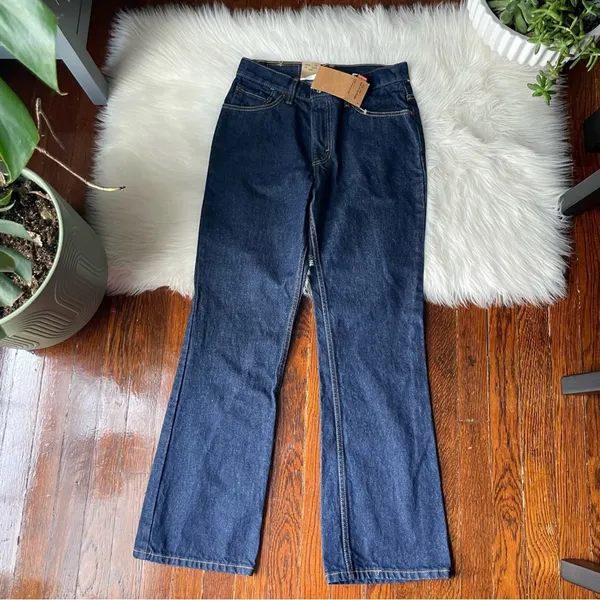 Vintage Levi’s Dark Wash Boot Cut Slim Fit 1999 NWT - Image 5
